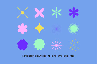 Star and Flower Graphics