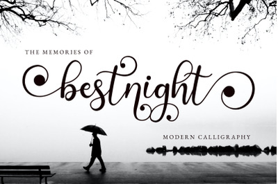 Bestnight - Calligraphy Font