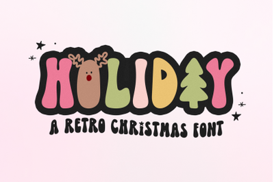 Holiday - Retro Christmas Font