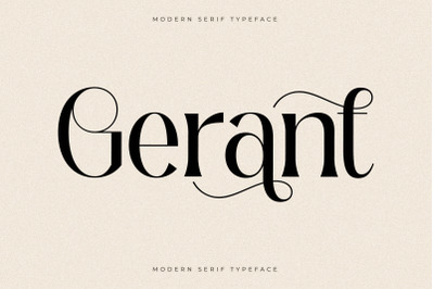 Gerant Typeface