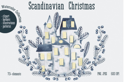 Watercolor Set &quot;Scandinavian Christmas&quot;