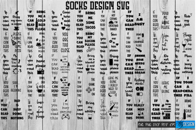 Socks SVG Design Bundle&nbsp;| Funny Quotes SVG Design | Socks Sarcasticv.1