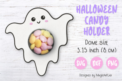 Halloween Candy Dome SVG | Ghost Candy Holder