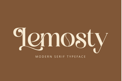 Lemosty Typeface