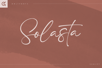 Solasta - organic script font