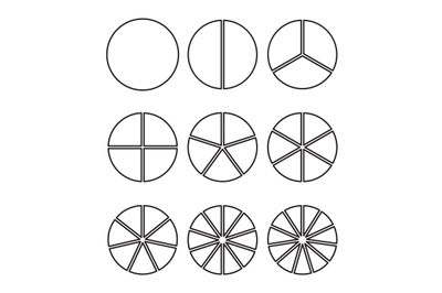 Pie chart or graphic, precieuse part of circle infographic