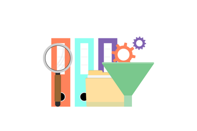 Organisation and sorting data files, filter for infoflow