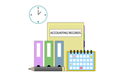 Accounting records, organisation folder and document flow