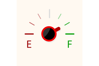 Coffee power indicator&2C; full and empty level energy