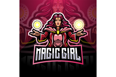 Magic girls esport mascot logo design