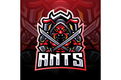 Ninja ants esport mascot logo