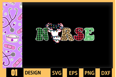 Christmas Nursing School NURSE texture