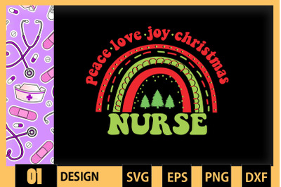 Nurse Christmas Rainbow Christmas lighs