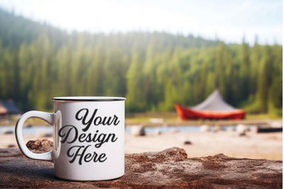 Camping Nature Mockups, Camping Enamel Mockups, Digital Download,