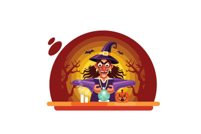 Halloween Fortune Teller with Crystal Ball