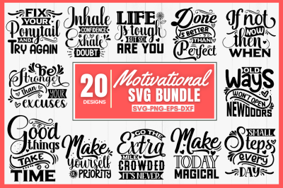 Motivational SVG Bundle, Positive SVG Bundle