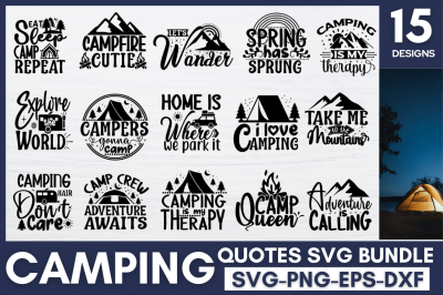 Camping SVG Bundle&2C; Camp Life SVG Bundle