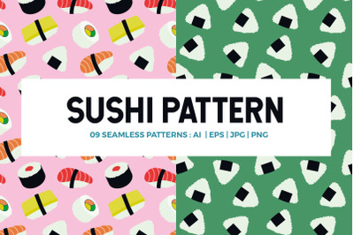 Sushi Seamless Pattern