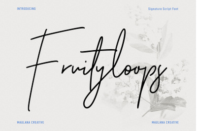 Fruityloops Script Font