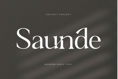 Saunde Typeface