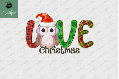 Owl Loves Christmas Love Animal