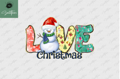 Snowman Loves Christmas Love