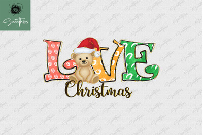 Bear Loves Christmas Love Animals