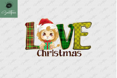 Lion Loves Christmas Love Animals