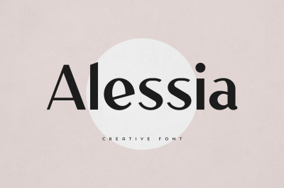 Alessia creative font
