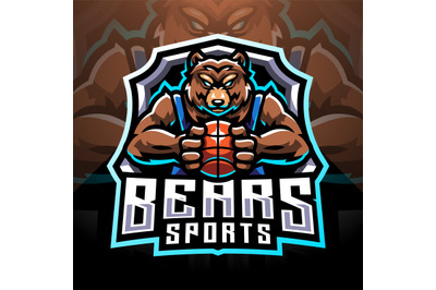 Bears sports mascot logo design