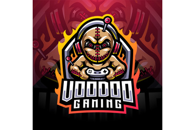 Voodoo gaming esport mascot logo