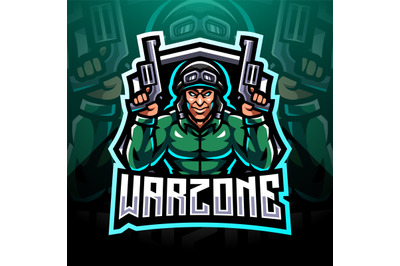 Warzone esport mascot logo design