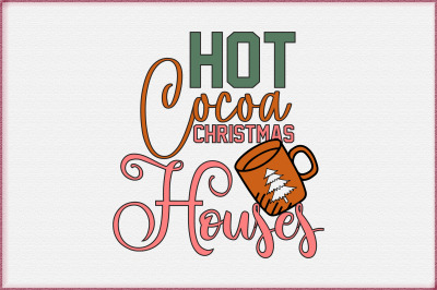 Hot Cocoa Christmas Houses Sublimation