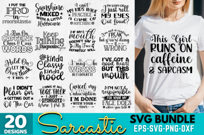 Sarcastic SVG Bundle&2C; Funny Quotes SVG