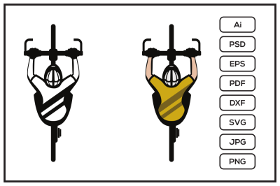 Bicycle Biker design illustration