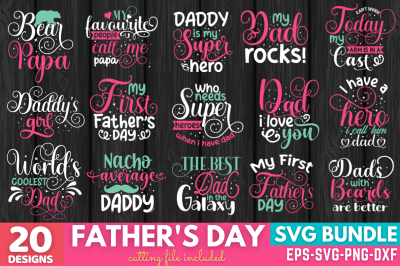 Father&#039;s Day SVG Bundle, Father&#039;s Day Bundle