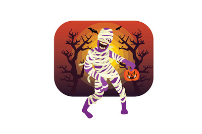 Halloween Mummy Character