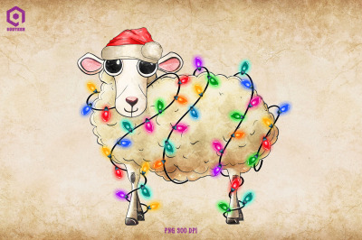 Sheep Christmas Tree lights