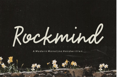Rockmind Modern Monoline Handwritten Font
