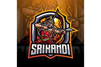 Srikandi esport mascot logo design