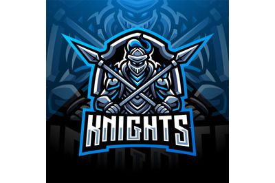 Knight esport mascot logo design