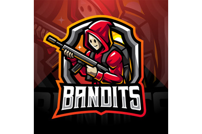 Bandit esport mascot logo design