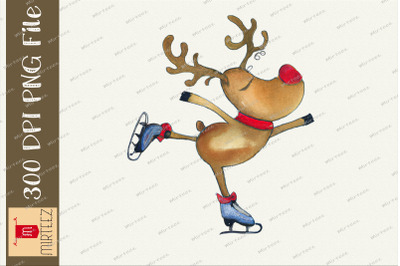 Christmas Reindeer Skating