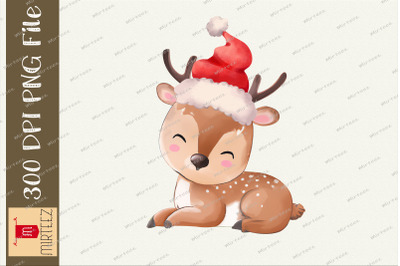 Christmas Cute Baby Reindeer