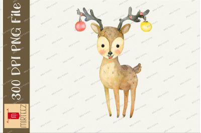 Christmas Reindeer Wear Christmas Ball