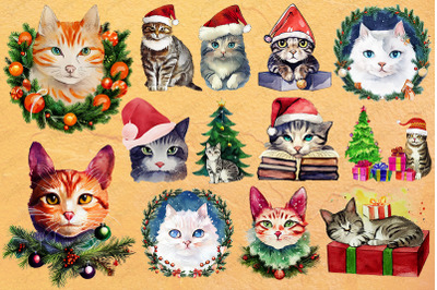 Meowy Christmas Cute Cats Bundle