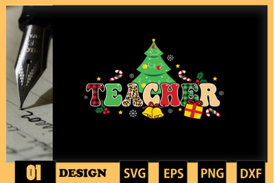 Teacher Christmas Pine Tree