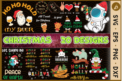 Christmas Bundle 20 designs SVG