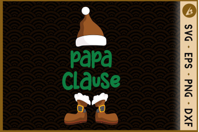 Papa Clause Christmas Papa SVG