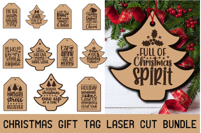 Christmas Gift Tag Laser Cut Bundle